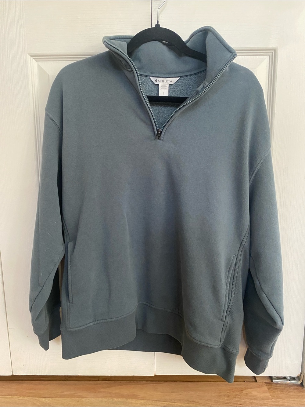 Athleta forever fleece quarter zip in Eden